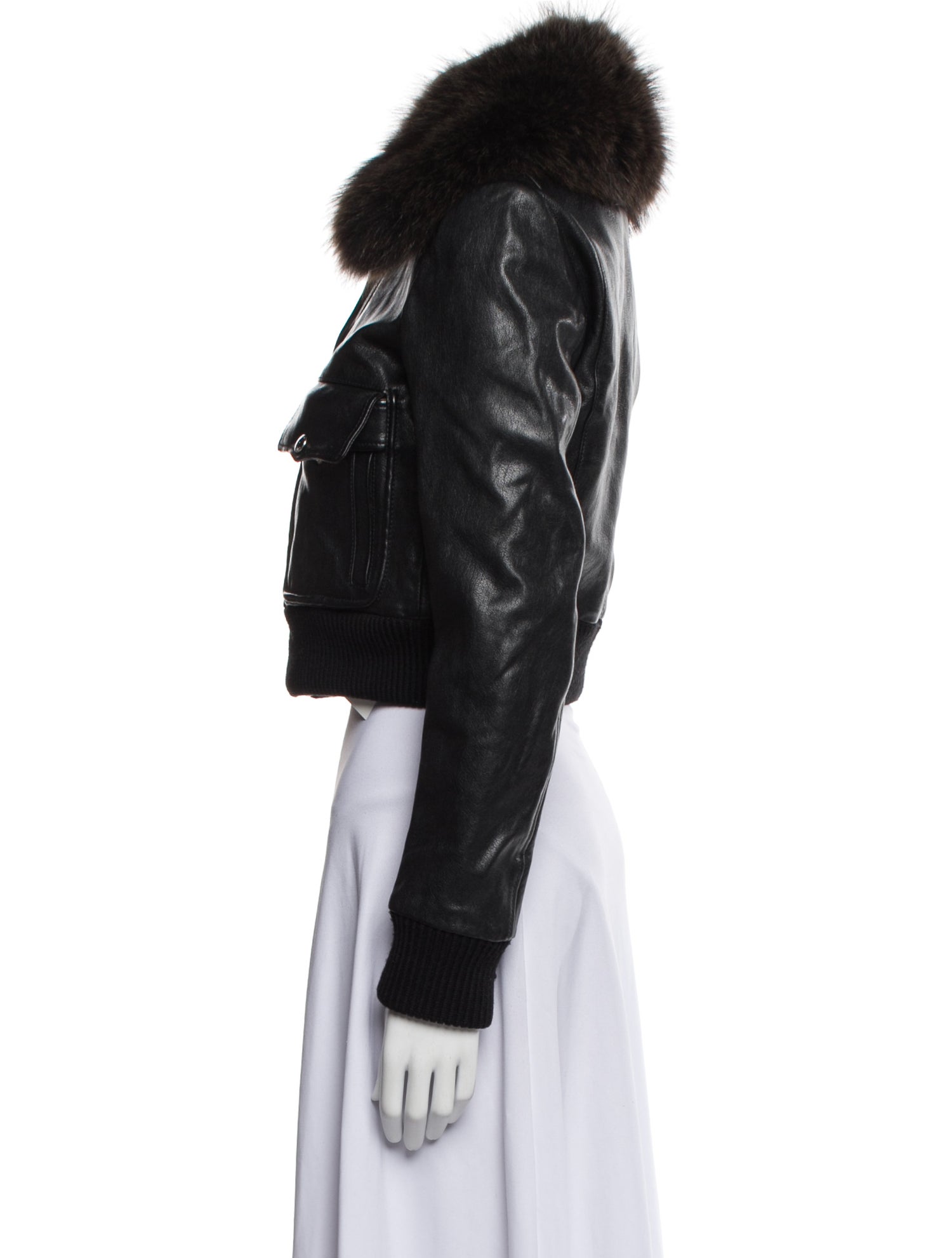 Givenchy Leather Faux Fur Jacket