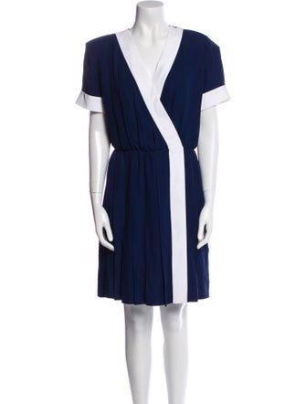 Givenchy V-Neck Knee-Length Dress