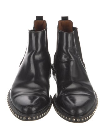 Givenchy Leather Studded Accents Chelsea Boots