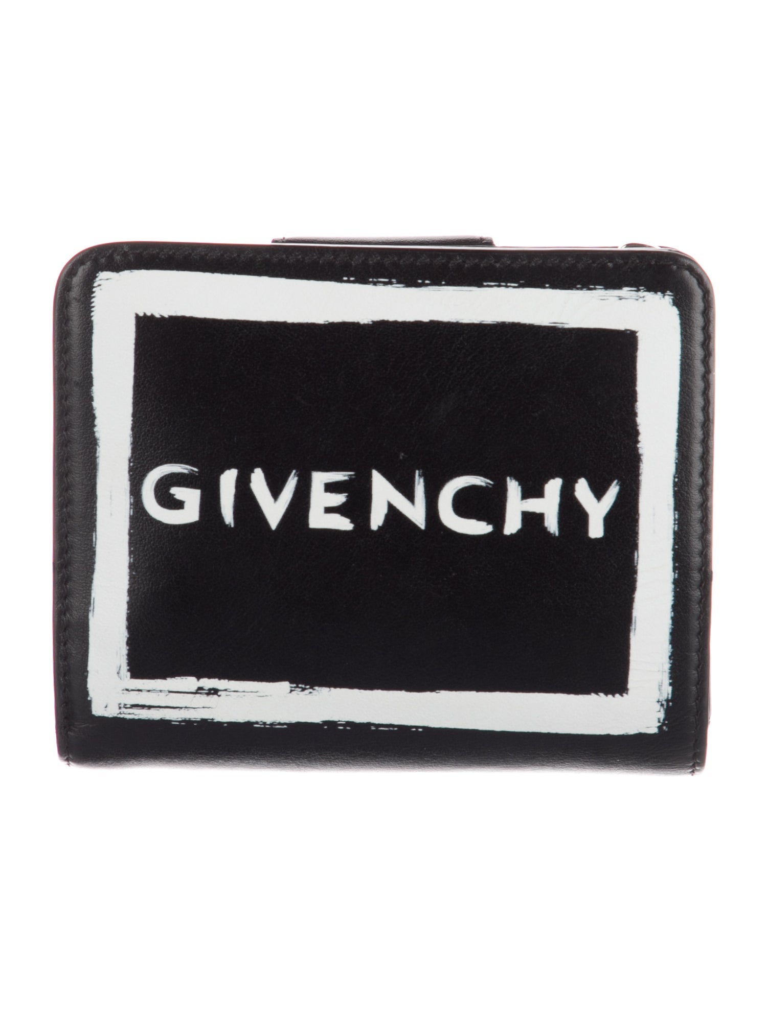 Givenchy Leather Printed Compact Wallet
