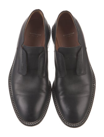 Givenchy Leather Chain-Link Accents Oxfords