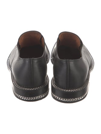 Givenchy Leather Chain-Link Accents Oxfords