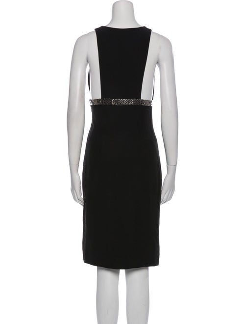 Givenchy V-Neck Knee-Length Dress