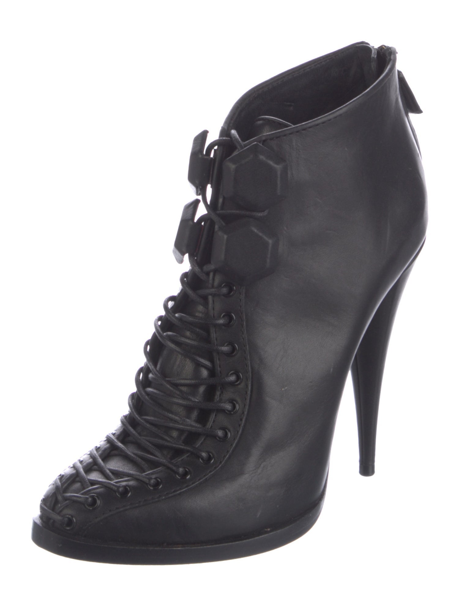 Givenchy Leather Lace-Up Boots