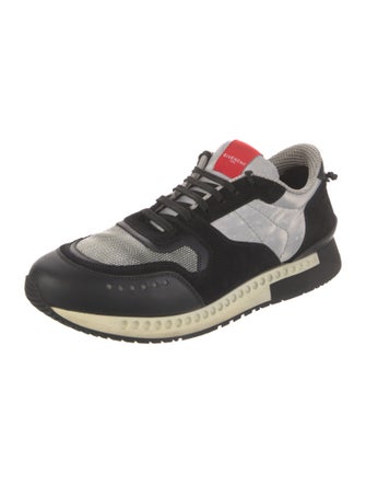 Givenchy Suede Colorblock Pattern Athletic Sneakers