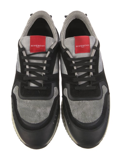 Givenchy Suede Colorblock Pattern Athletic Sneakers