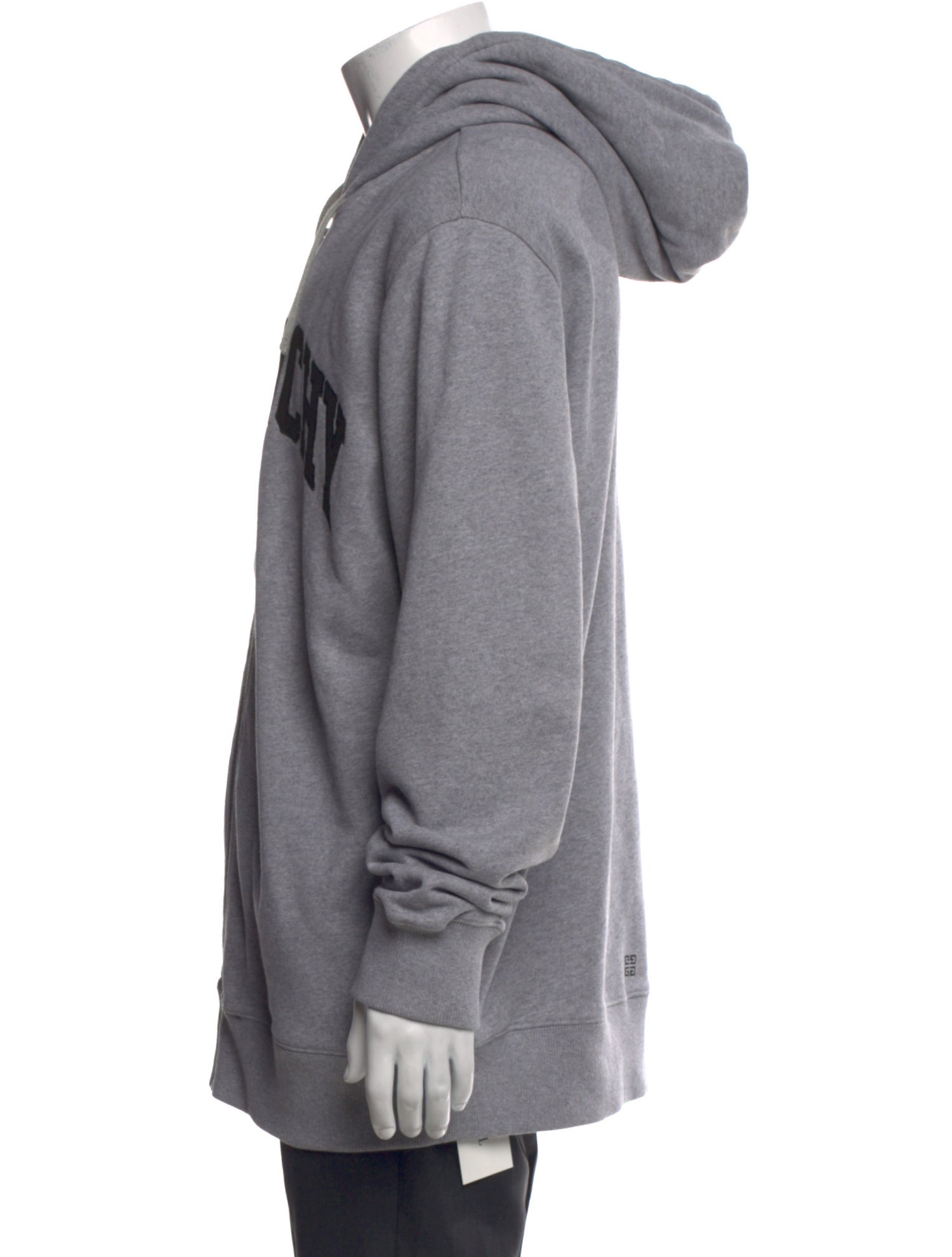 Givenchy Graphic Print V-Neck Hoodie