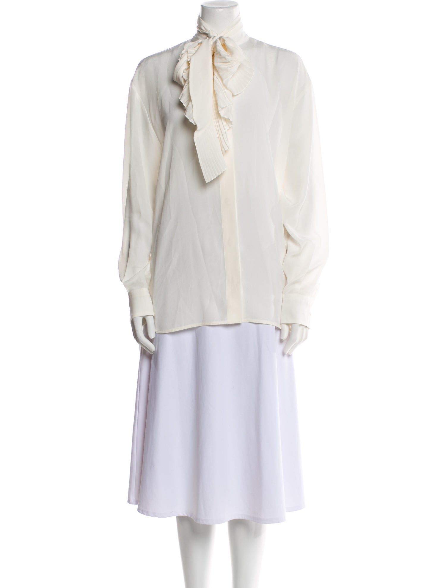 Givenchy Silk Mock Neck Tunic