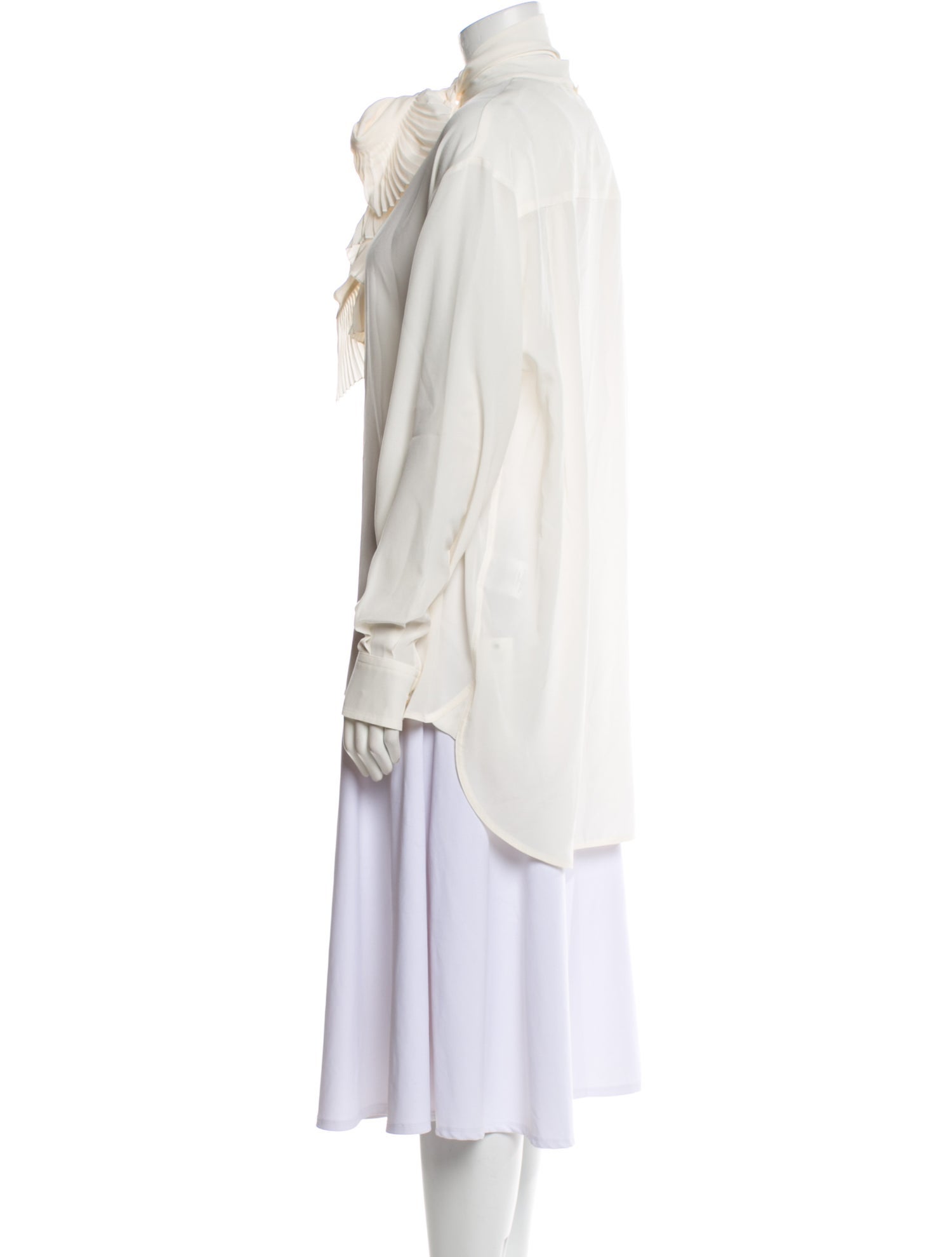 Givenchy Silk Mock Neck Tunic