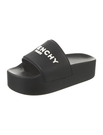 Givenchy Rubber Graphic Print Slides