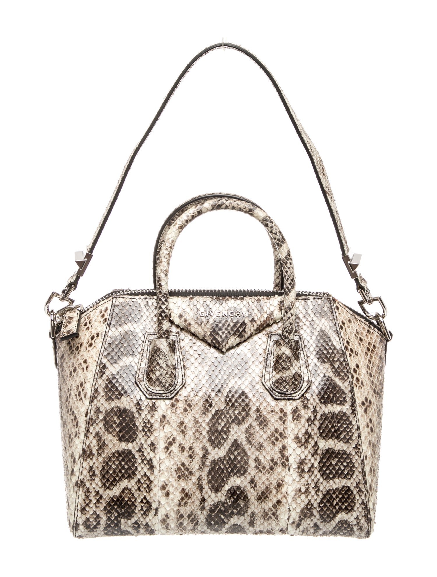 Givenchy Snakeskin GIVENCHY Small Antigona Anaconda Snake Bag