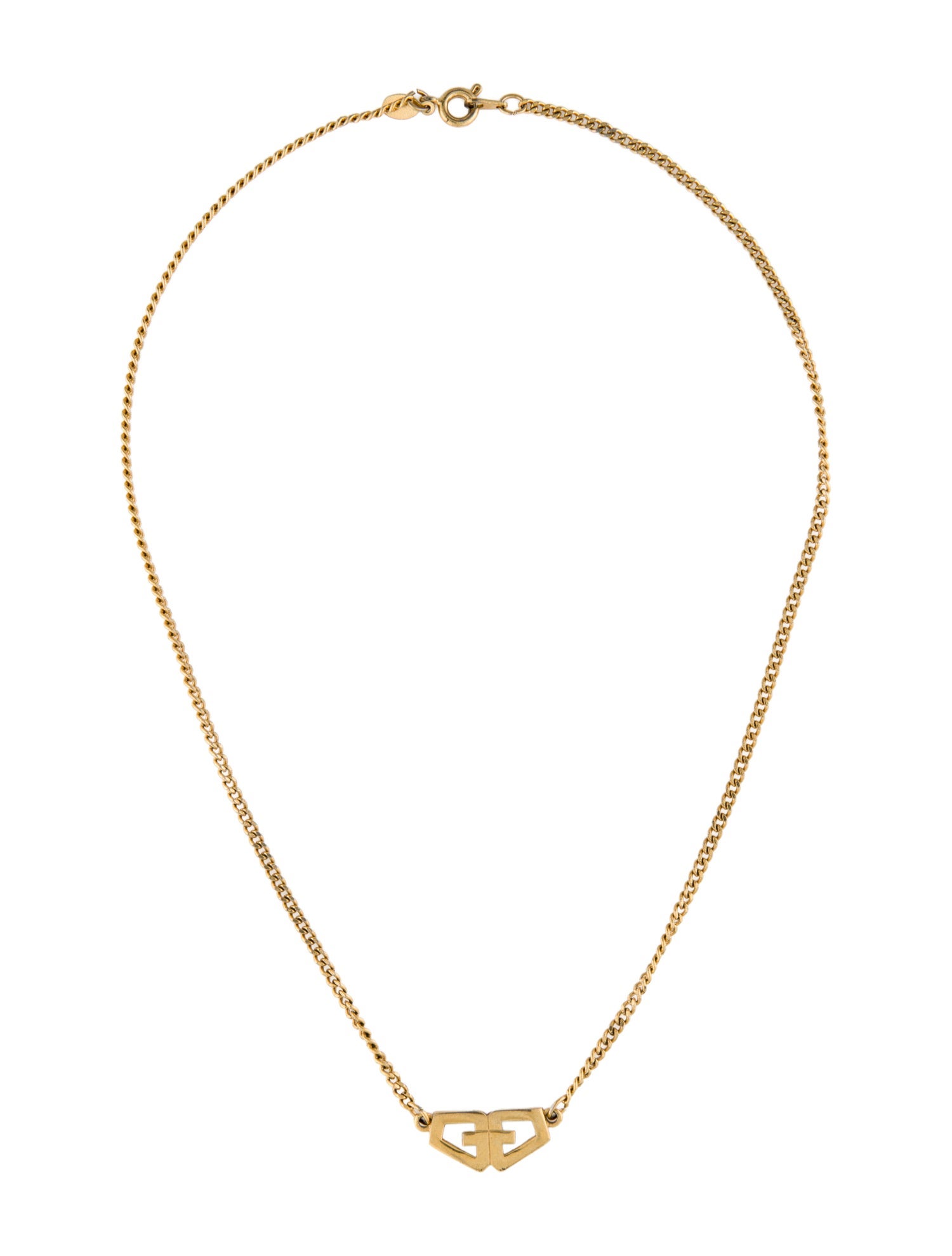 Givenchy Vintage GG Pendant Necklace