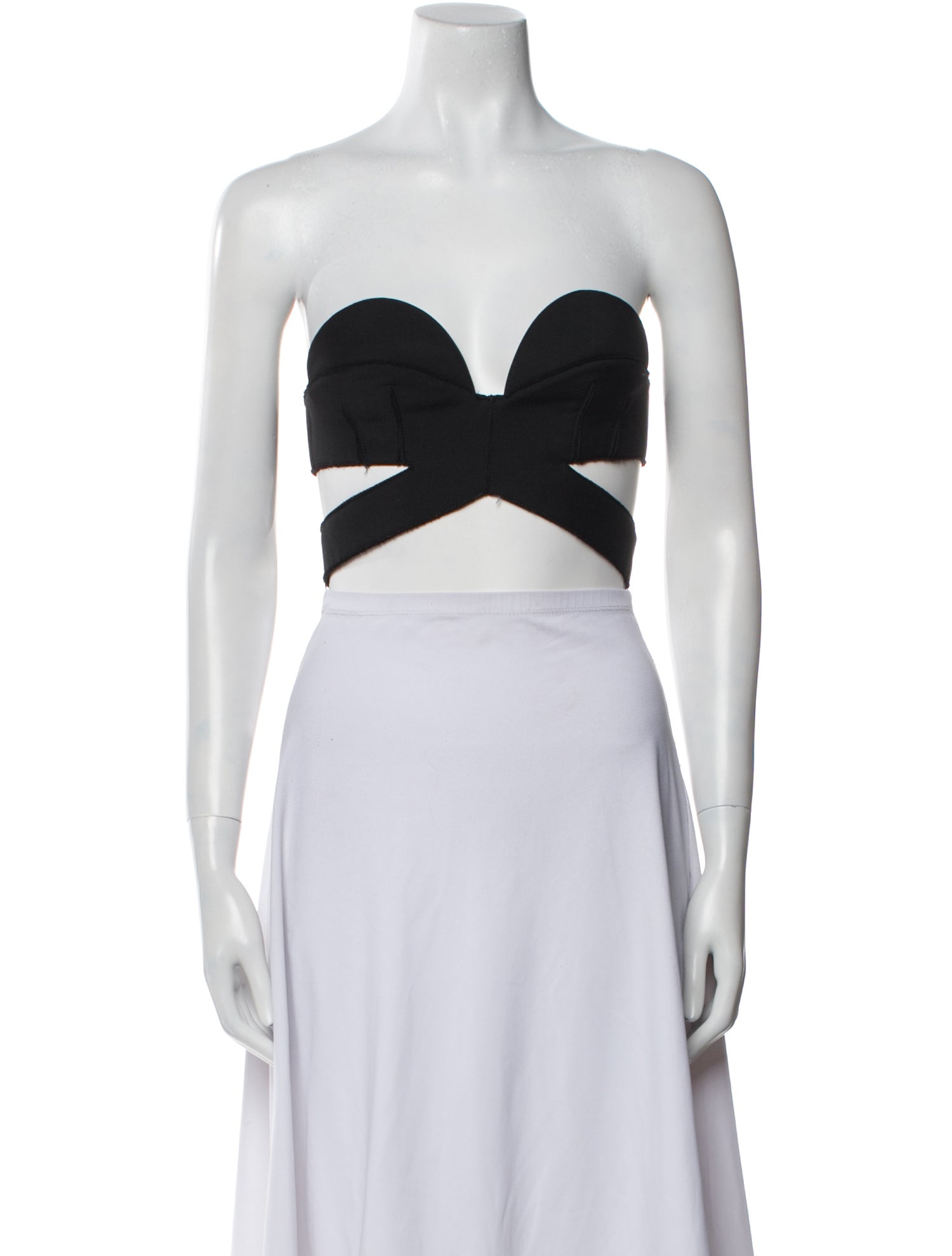 Givenchy Wool Strapless Crop Top