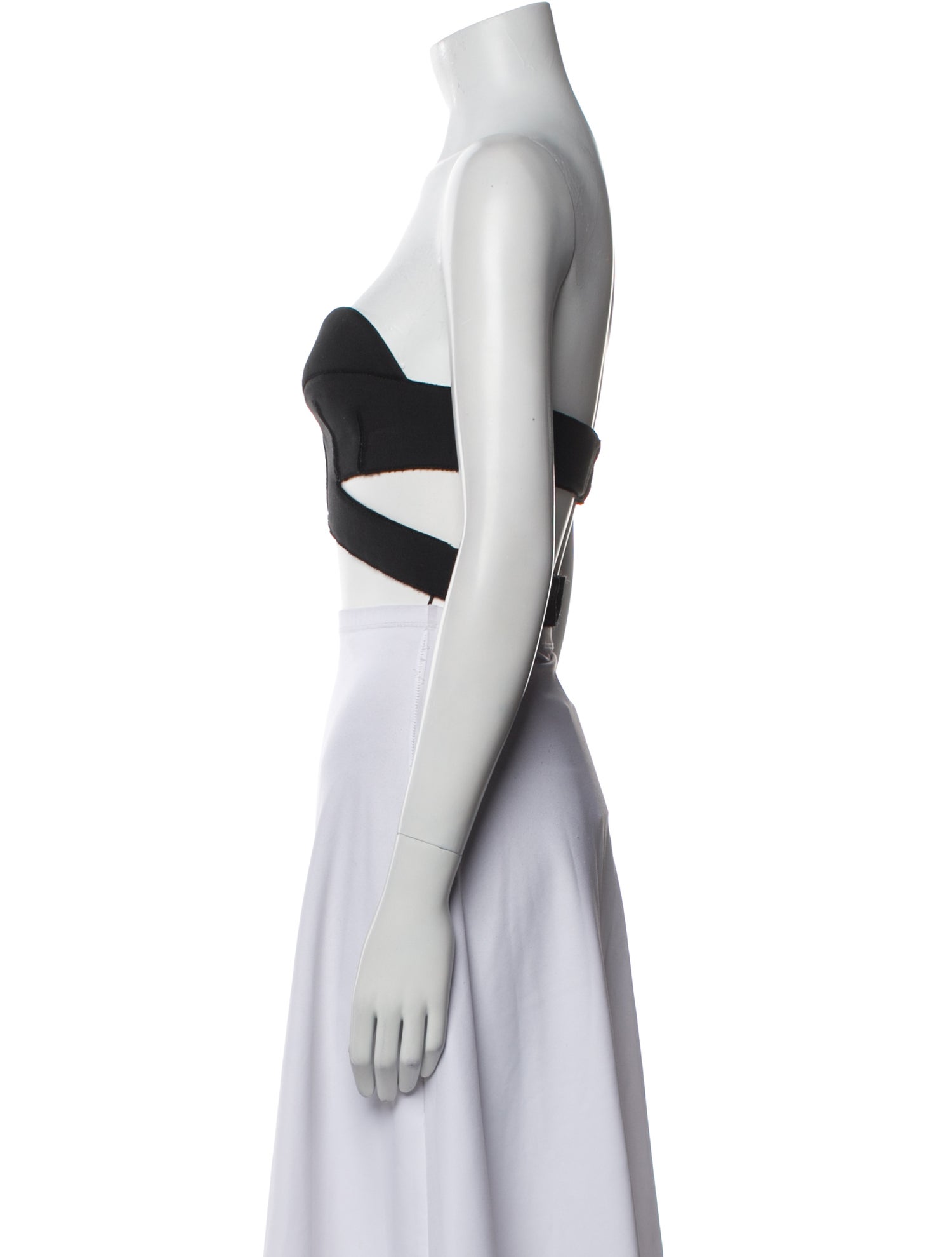 Givenchy Wool Strapless Crop Top