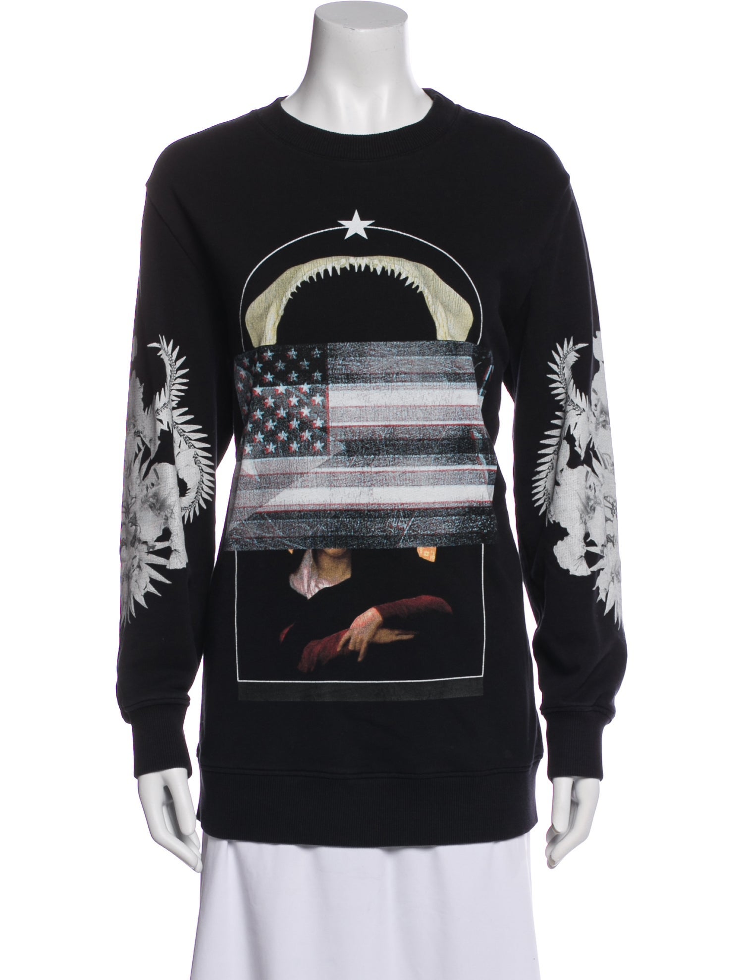 Givenchy Graphic Print Crew Neck Sweatshirt