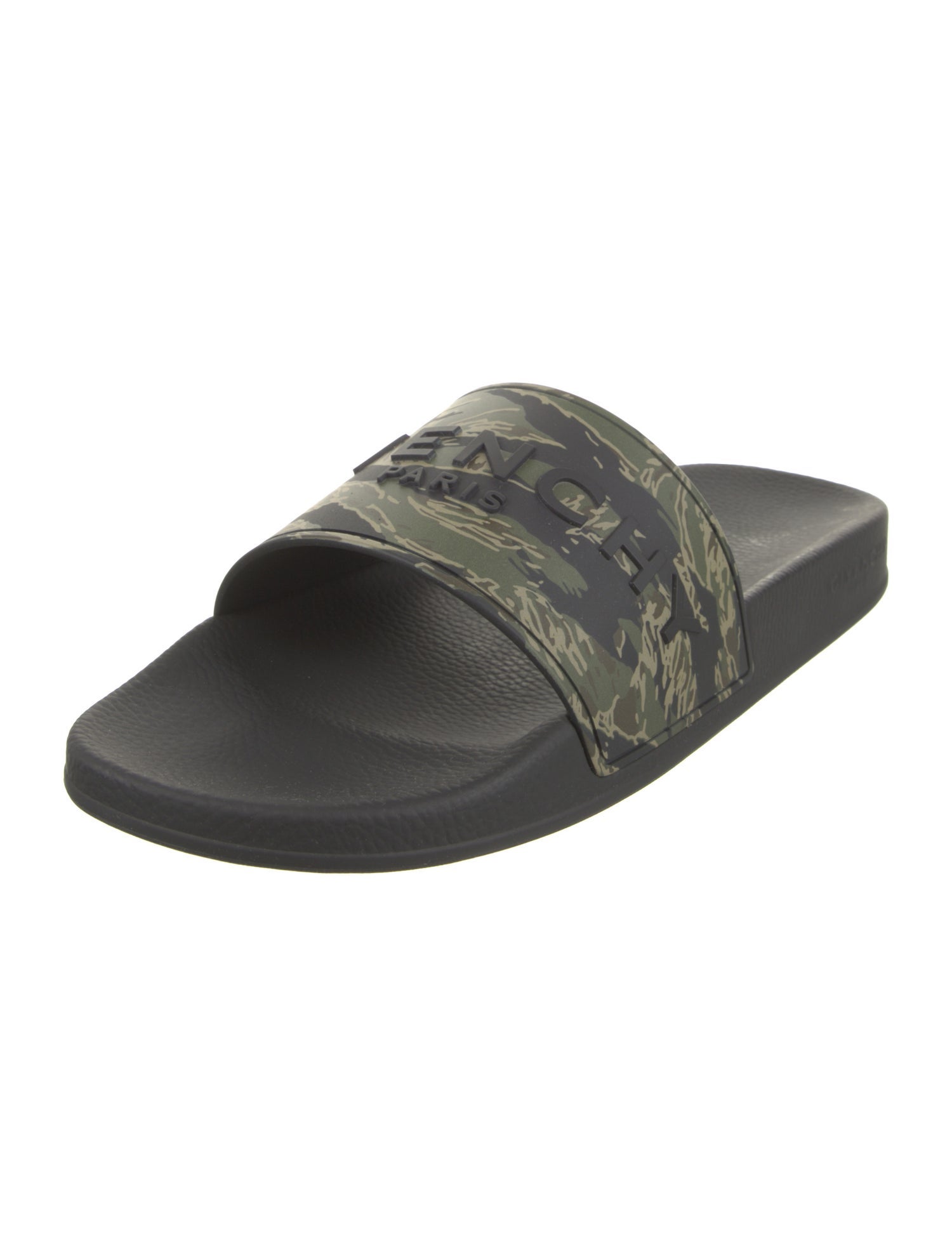 Givenchy Rubber Camouflage Print Slides w/ Tags