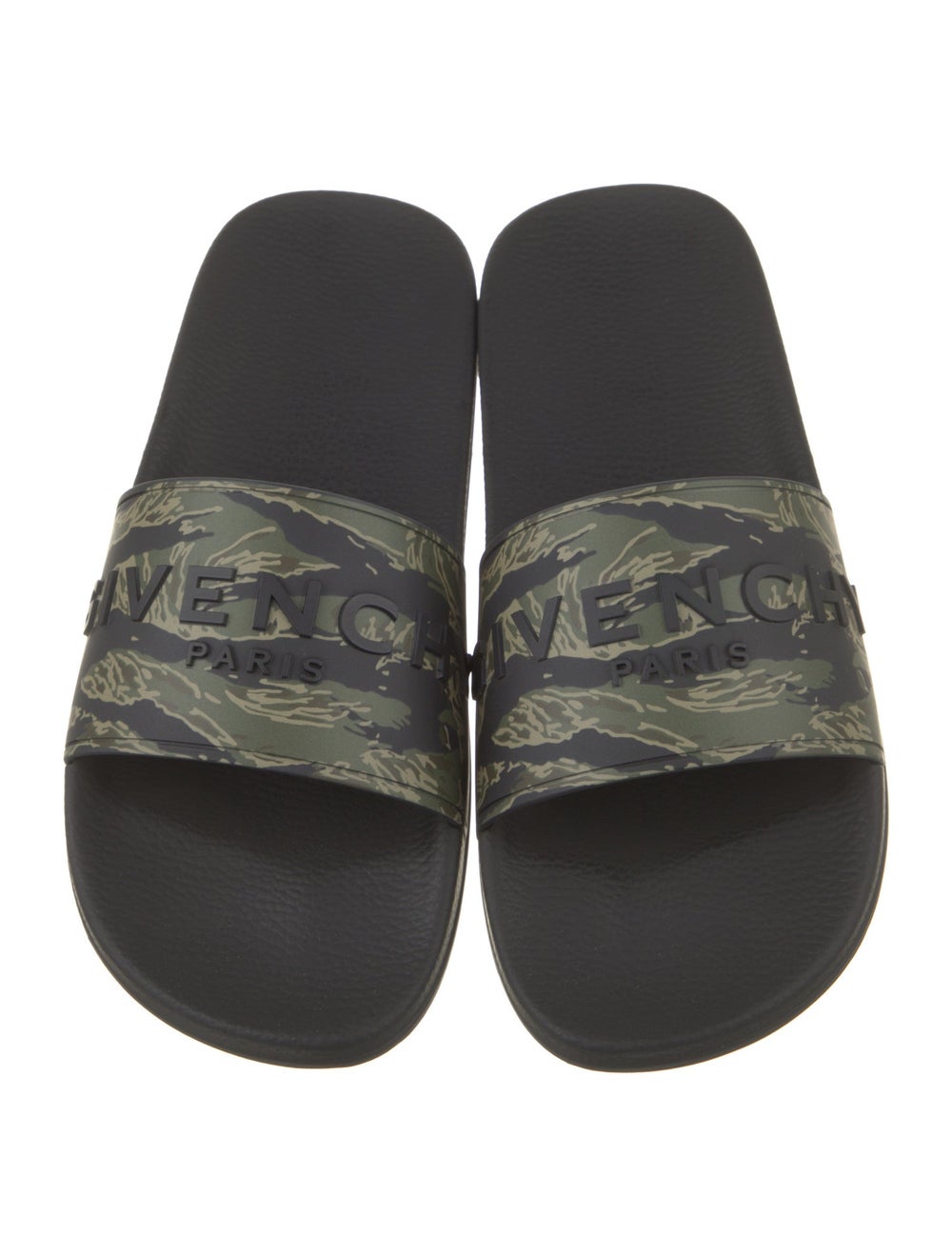 Givenchy Rubber Slides Black & Green Printed - image 3