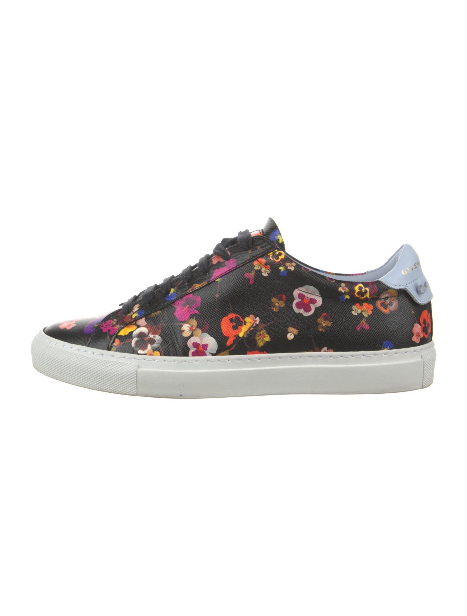 Givenchy Leather Floral Print Sneakers