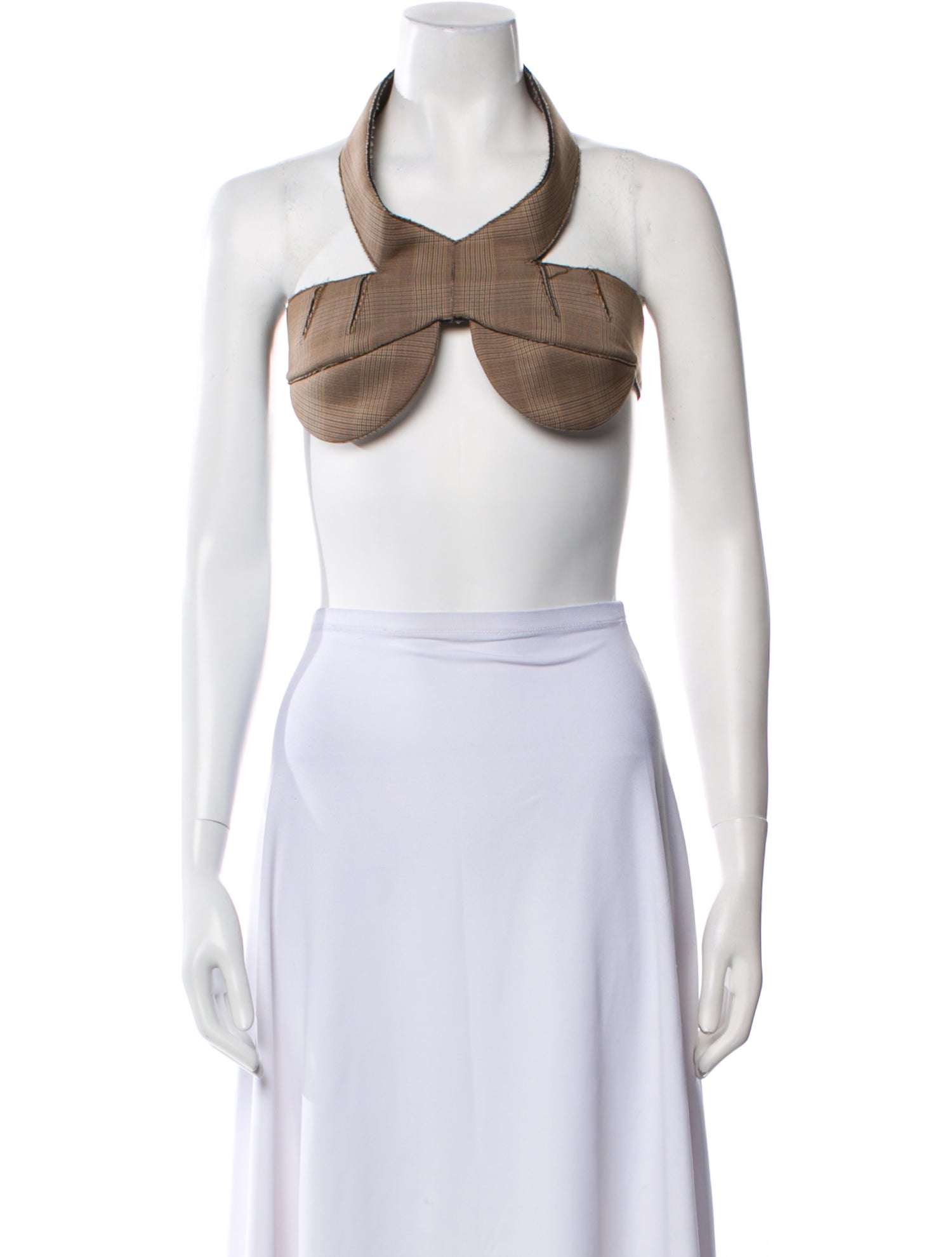 Givenchy Leather Halterneck Crop Top