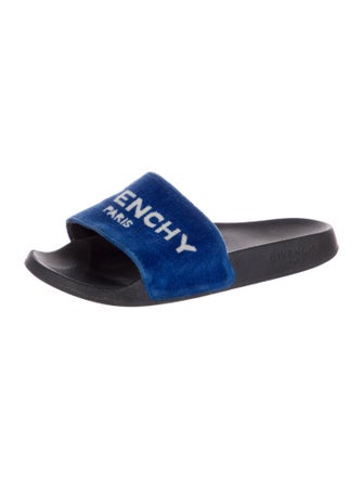 Givenchy Velvet Printed Slides