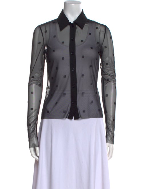 Givenchy Long Sleeve Button-Up Top