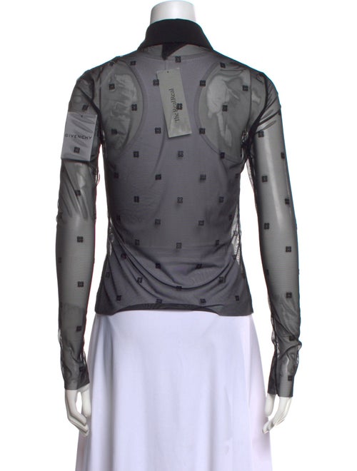 Givenchy Long Sleeve Button-Up Top