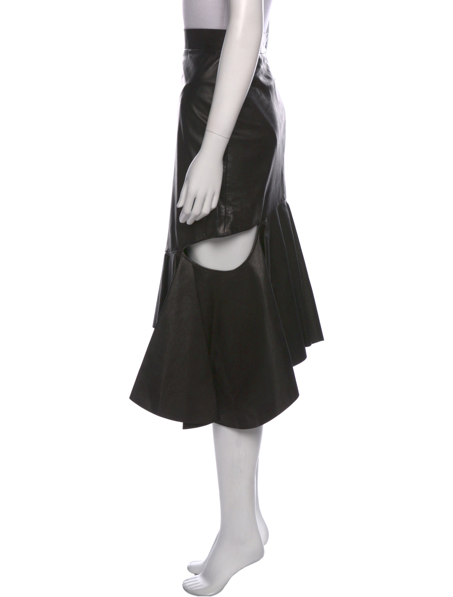 Givenchy Lambskin Midi Length Skirt