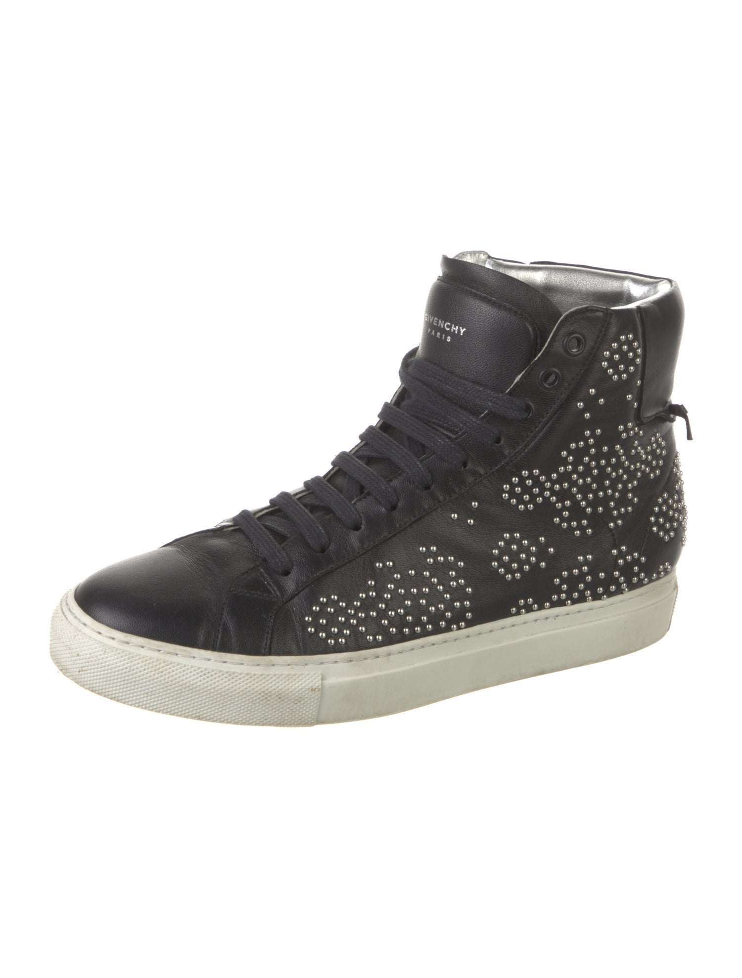 Givenchy Leather Studded Accents Sneakers