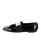 Givenchy Patent Leather Grosgrain Trim Mary Jane Flats
