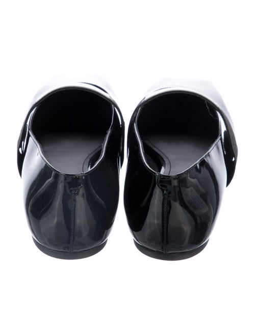 Givenchy Patent Leather Grosgrain Trim Mary Jane Flats