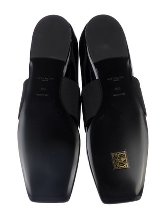 Givenchy Patent Leather Grosgrain Trim Mary Jane Flats