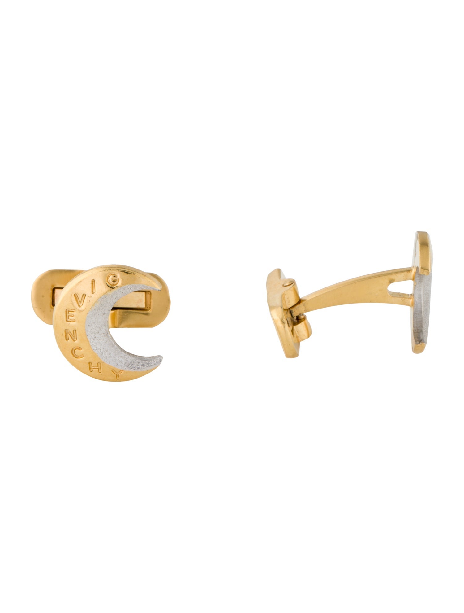 Givenchy Two-Tone Half Moon Cufflinks