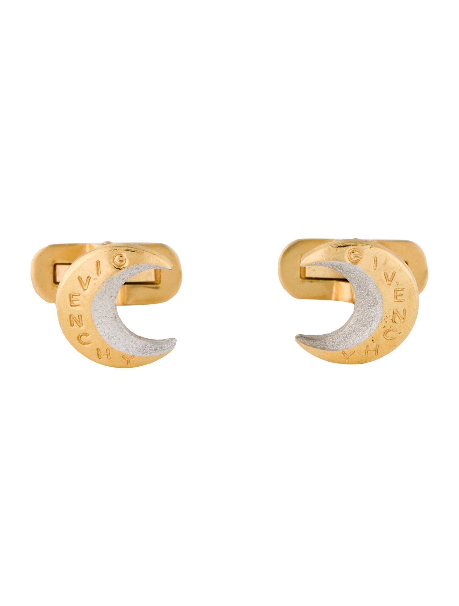 Givenchy Two-Tone Half Moon Cufflinks