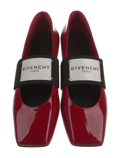 Givenchy Patent Leather Printed Mary Jane Flats
