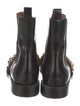 Givenchy Leather Chain-Link Accents Chelsea Boots