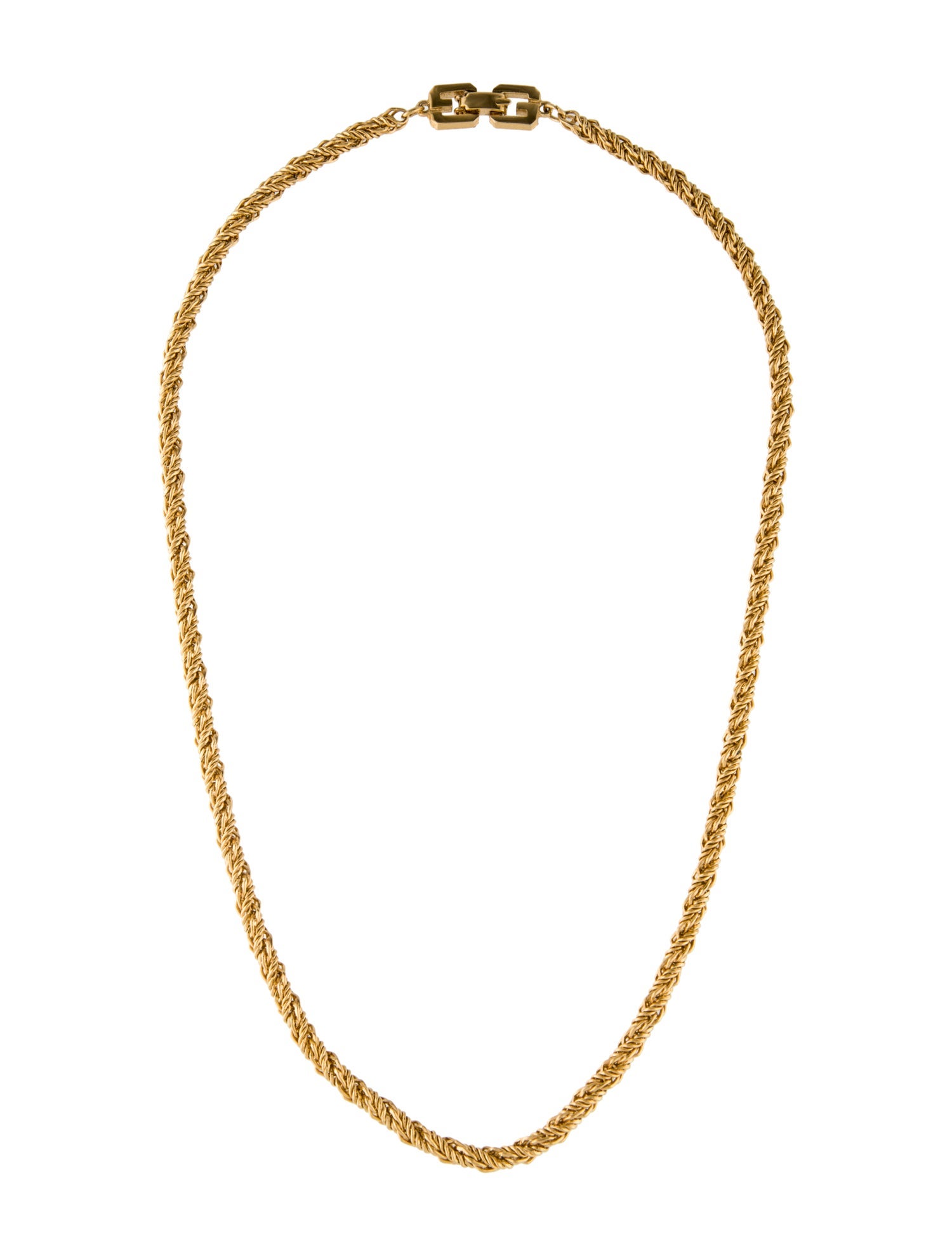Givenchy Vintage Rope Chain Necklace