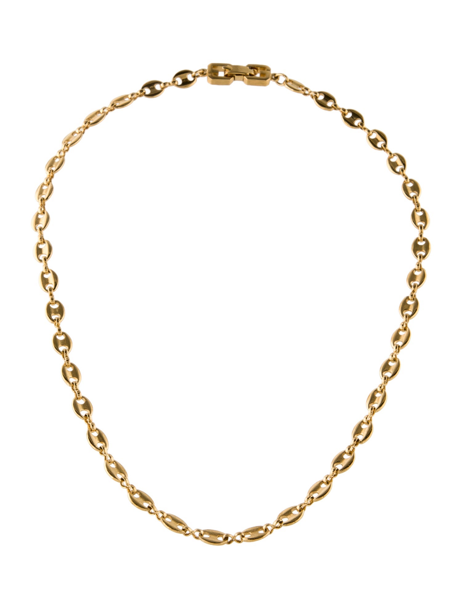 Givenchy Vintage Oval Link Necklace