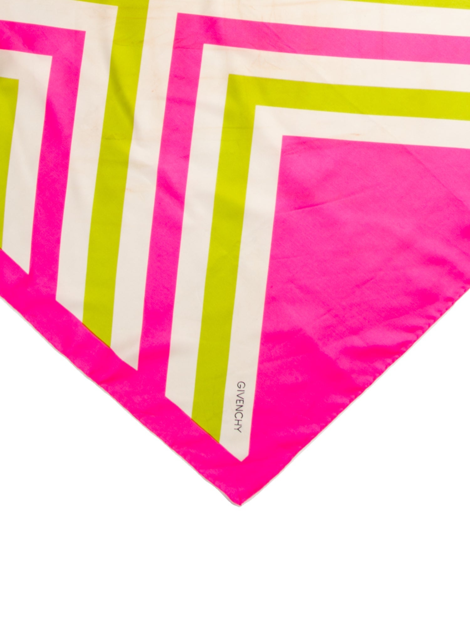 Givenchy Silk Striped Scarf