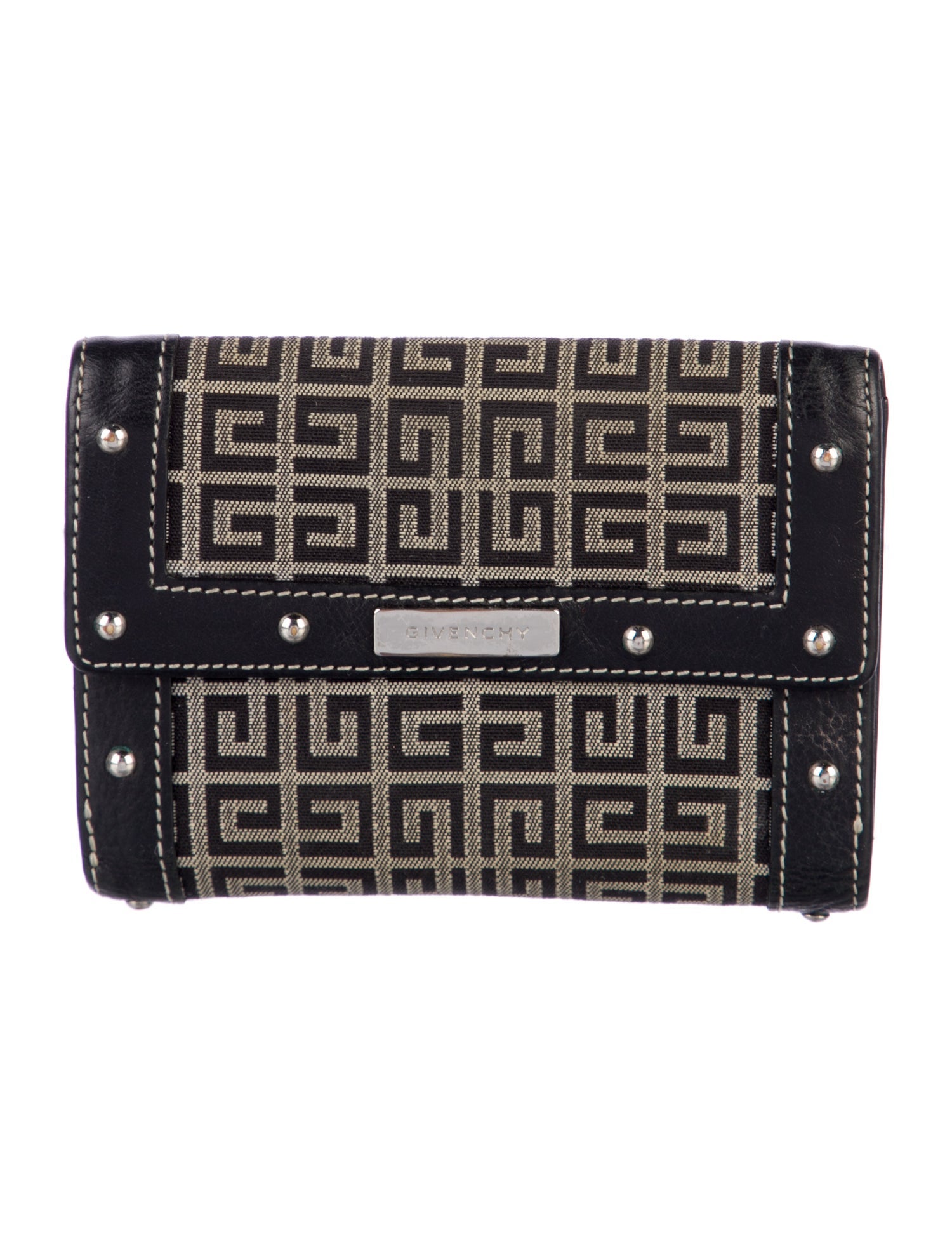 Givenchy Leather Printed Compact Wallet