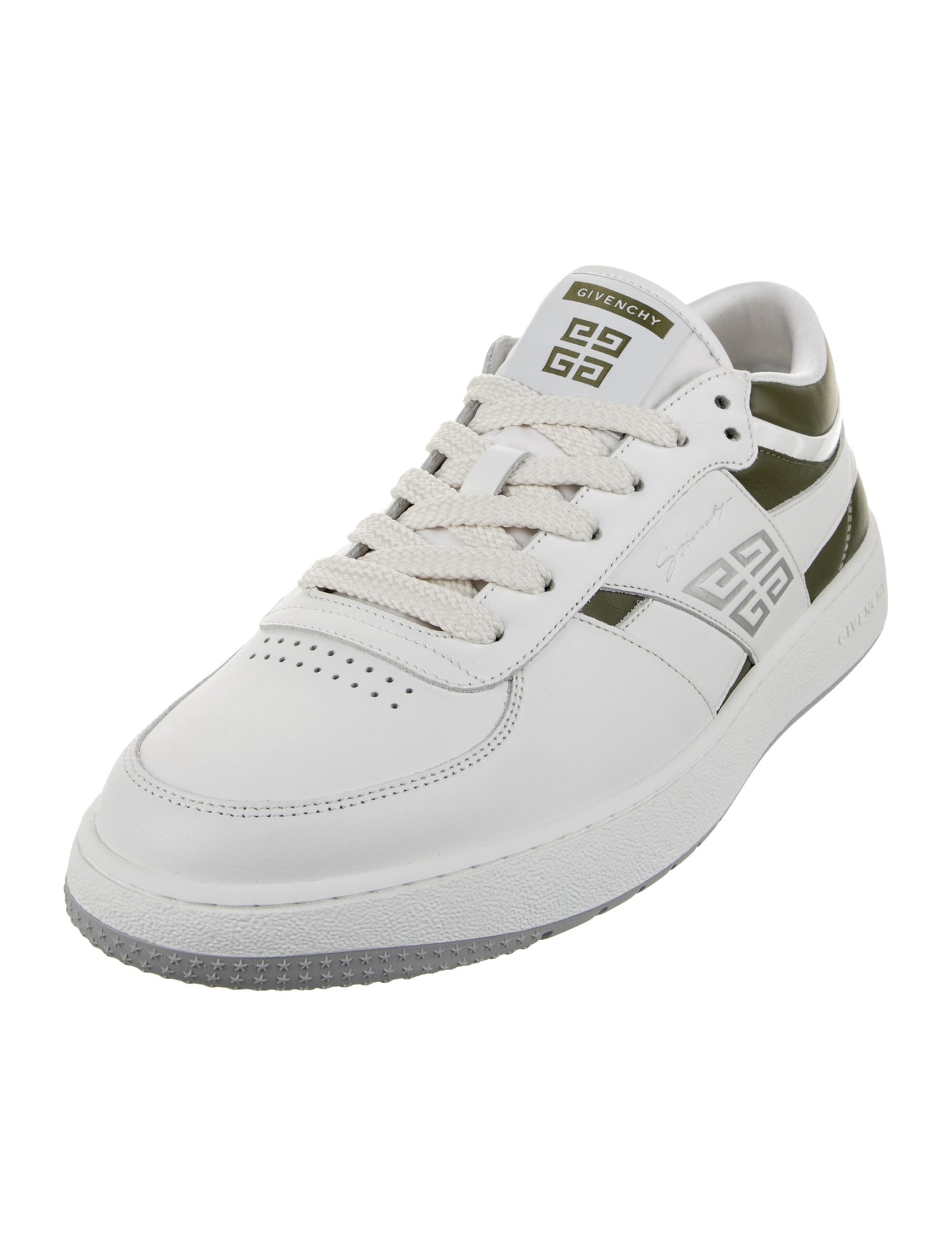 Givenchy Leather Colorblock Pattern Sneakers