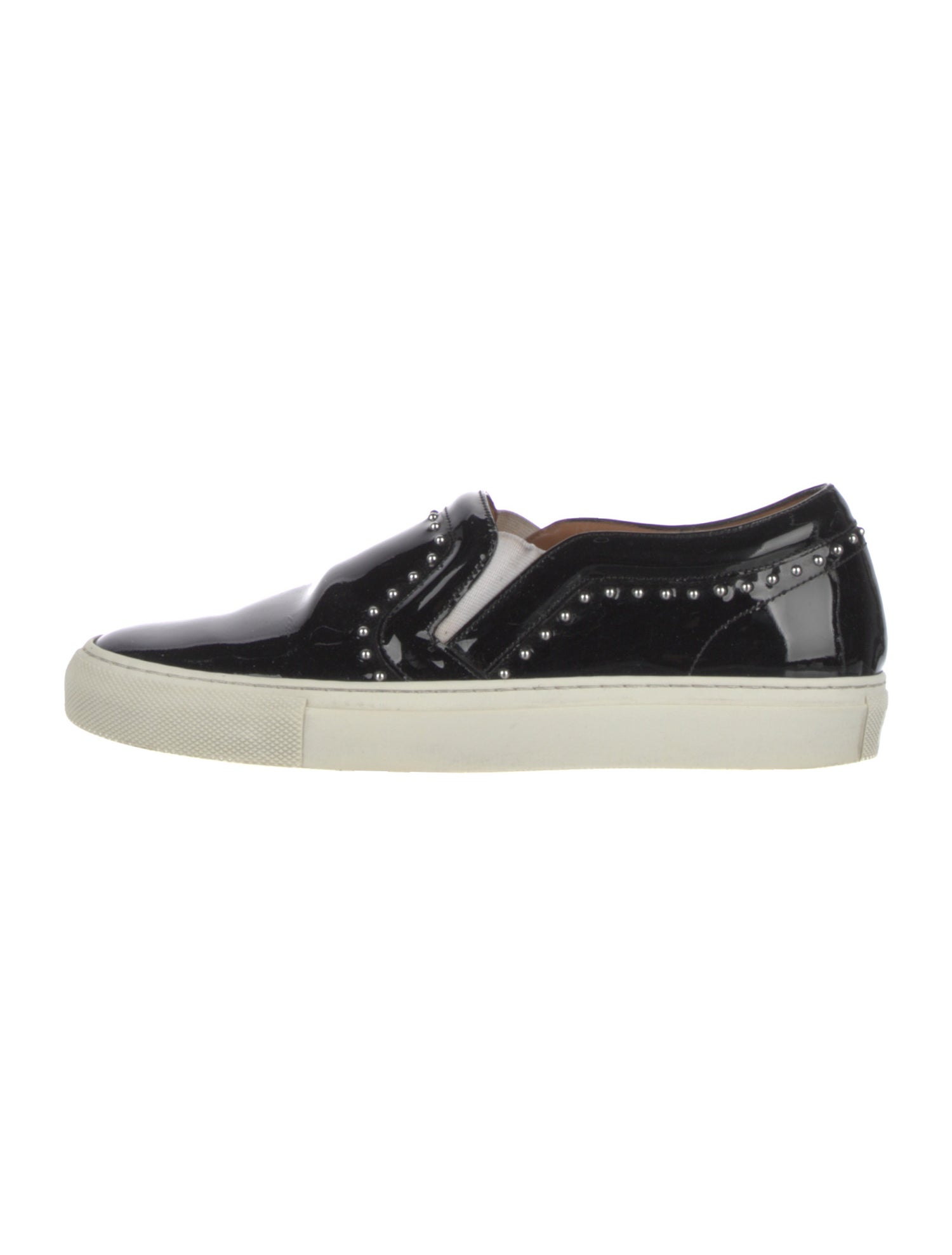 Givenchy Patent Leather Studded Accents Loafers