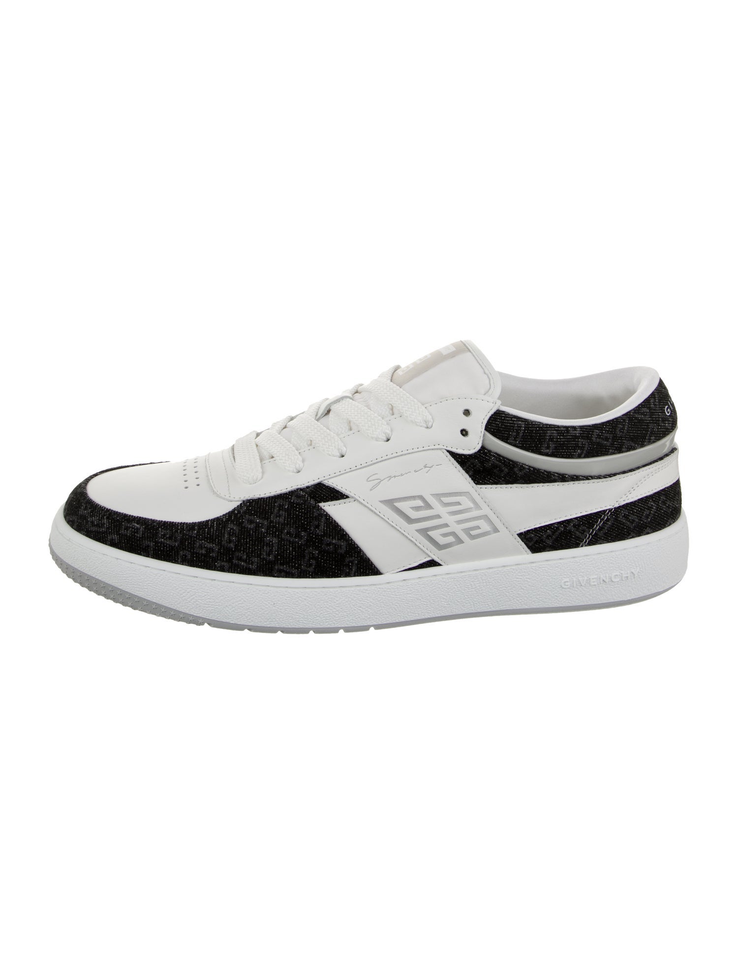 Givenchy Leather Colorblock Pattern Sneakers