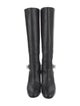 Givenchy Leather Chain-Link Accents Riding Boots