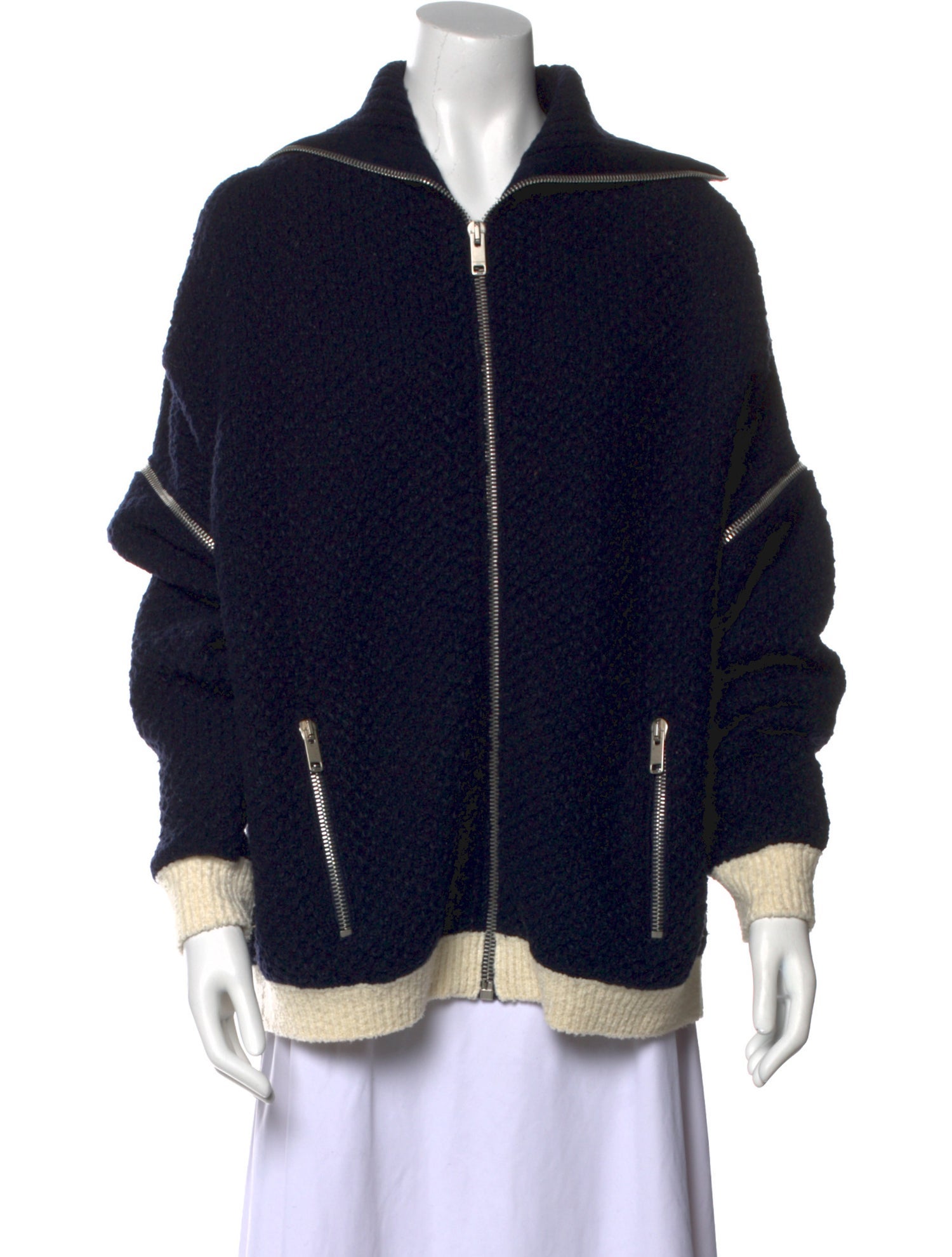 Givenchy Wool Mock Neck Sweatshirt