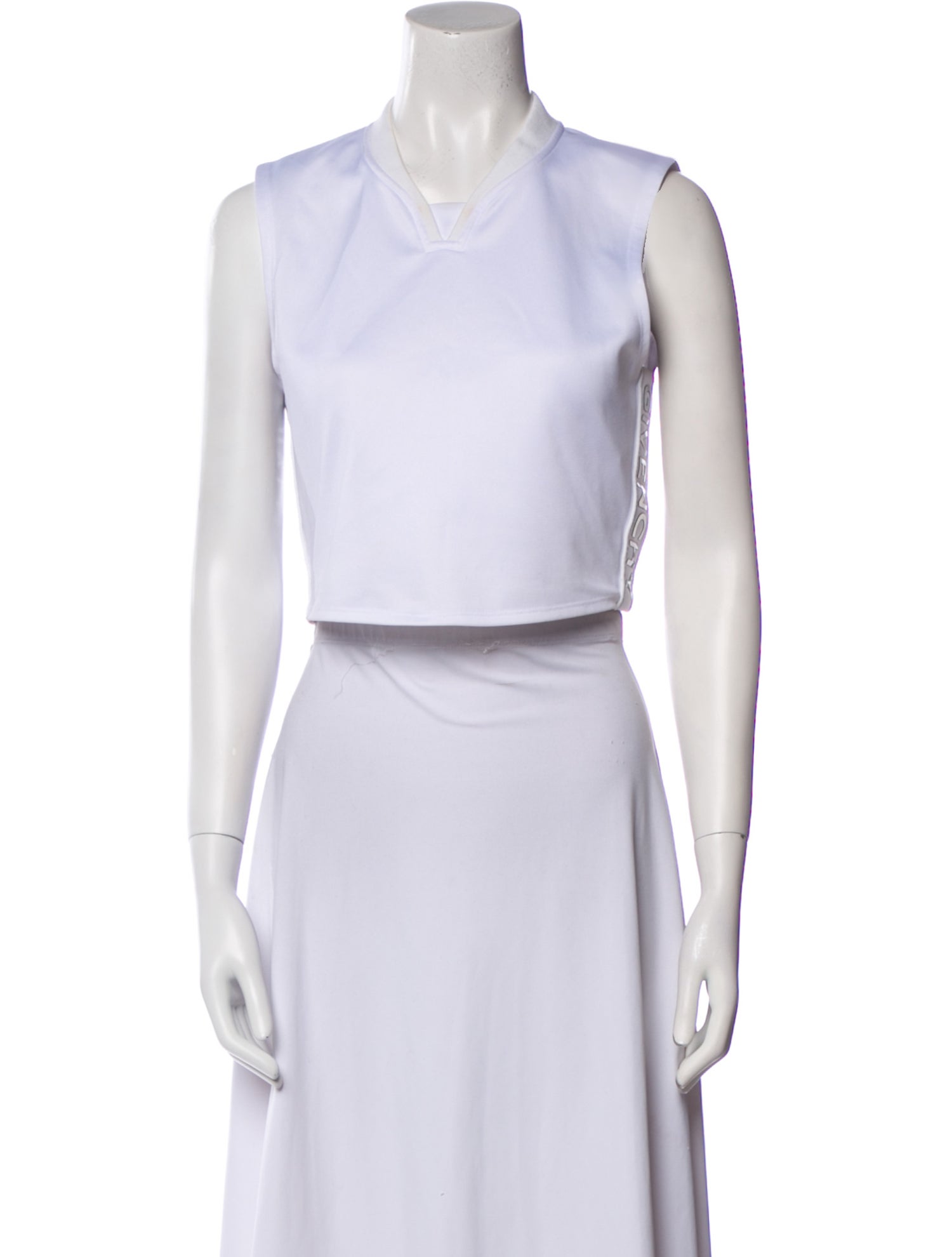 Givenchy Scoop Neck Sleeveless Crop Top