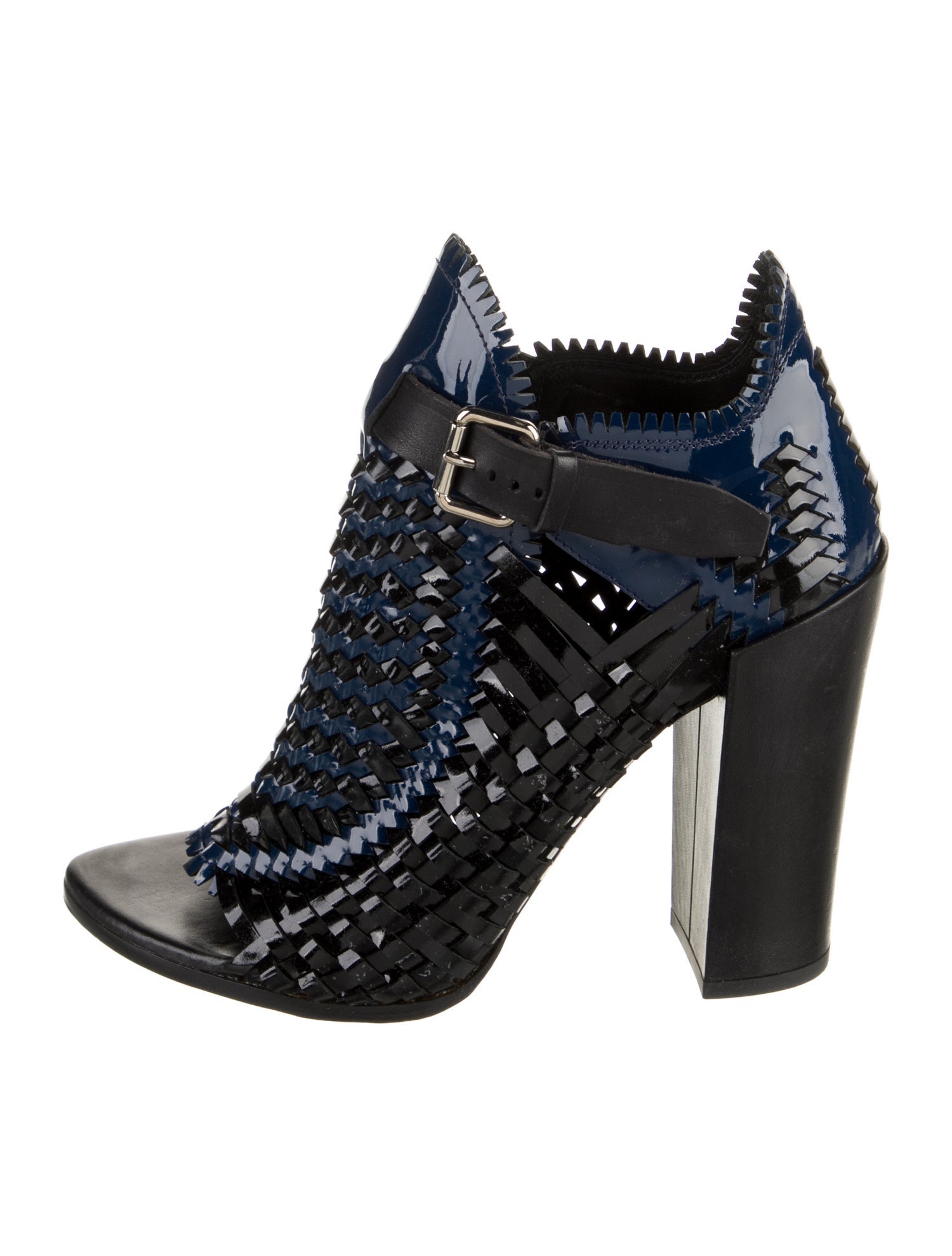 Proenza Schouler Patent Leather Patterned Boots