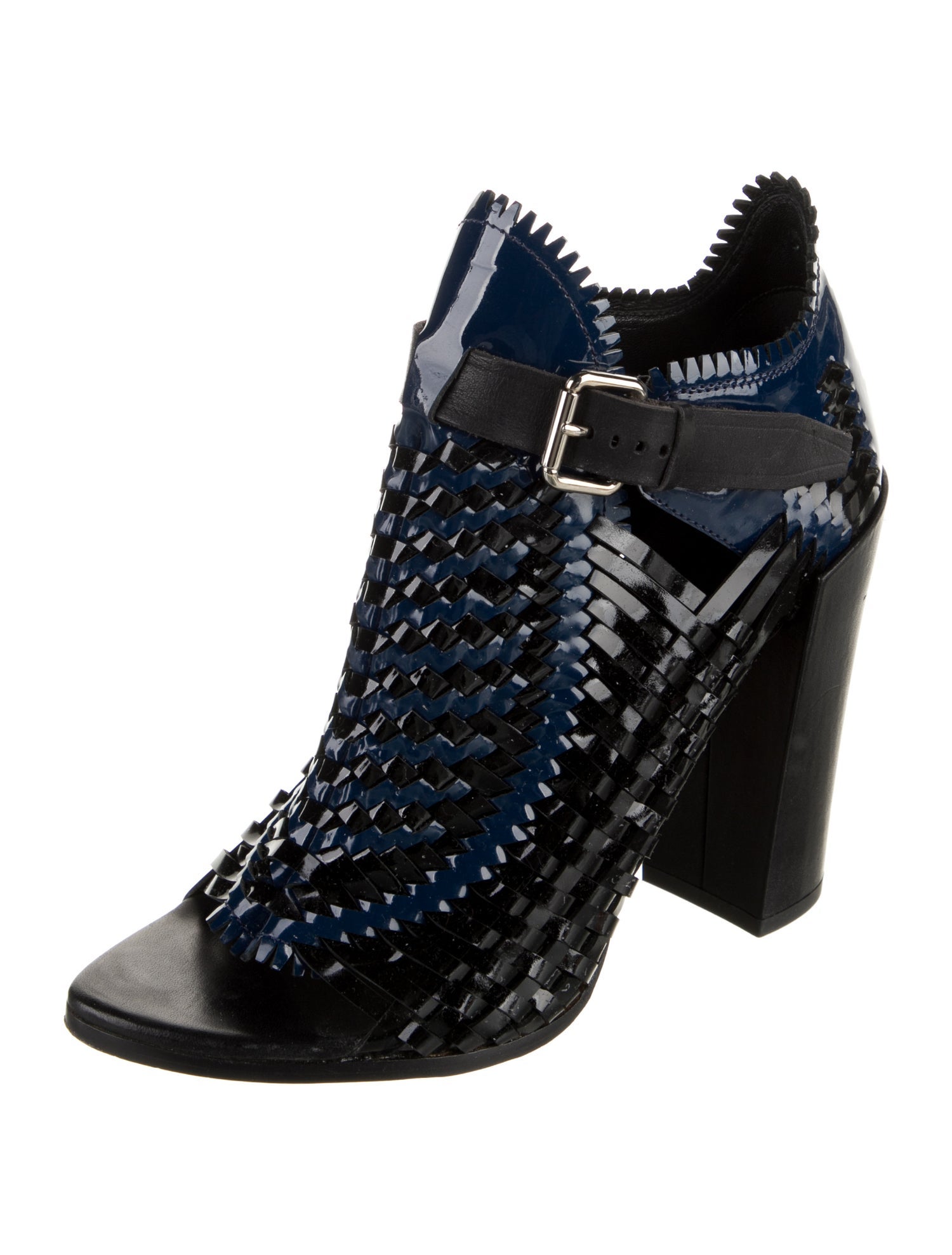 Proenza Schouler Patent Leather Patterned Boots