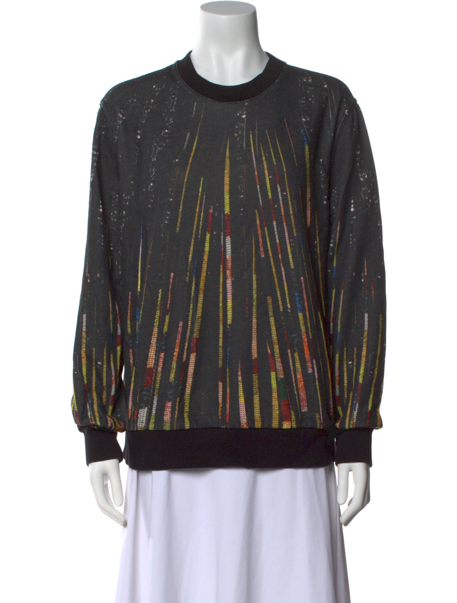 Givenchy Striped Crew Neck Sweatshirt