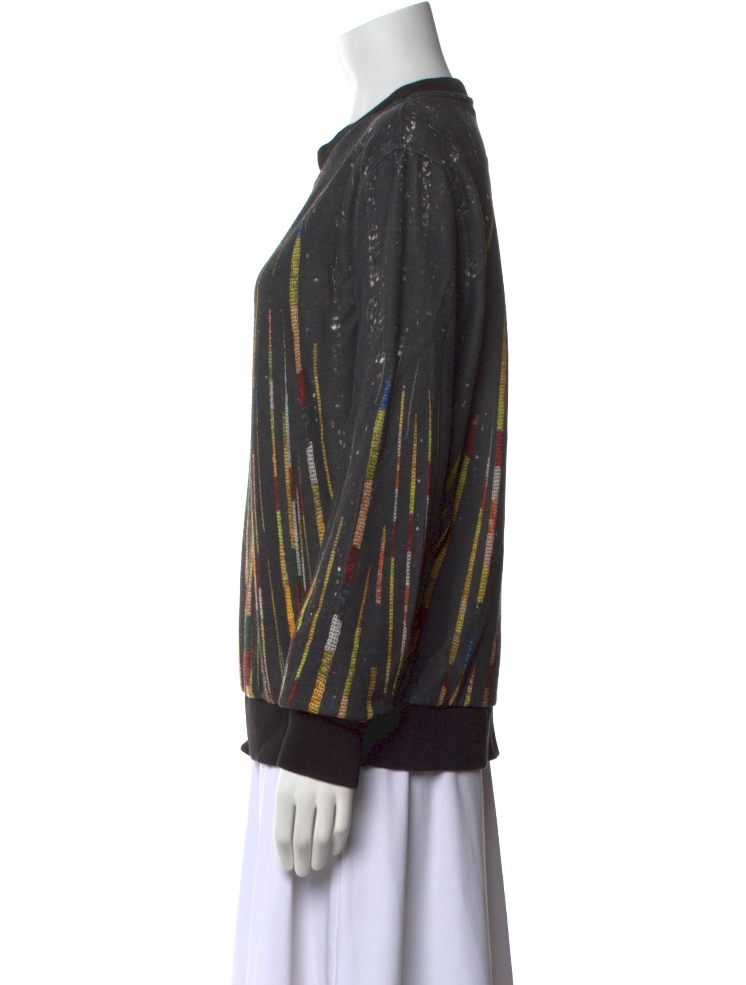 Givenchy Striped Crew Neck Sweatshirt