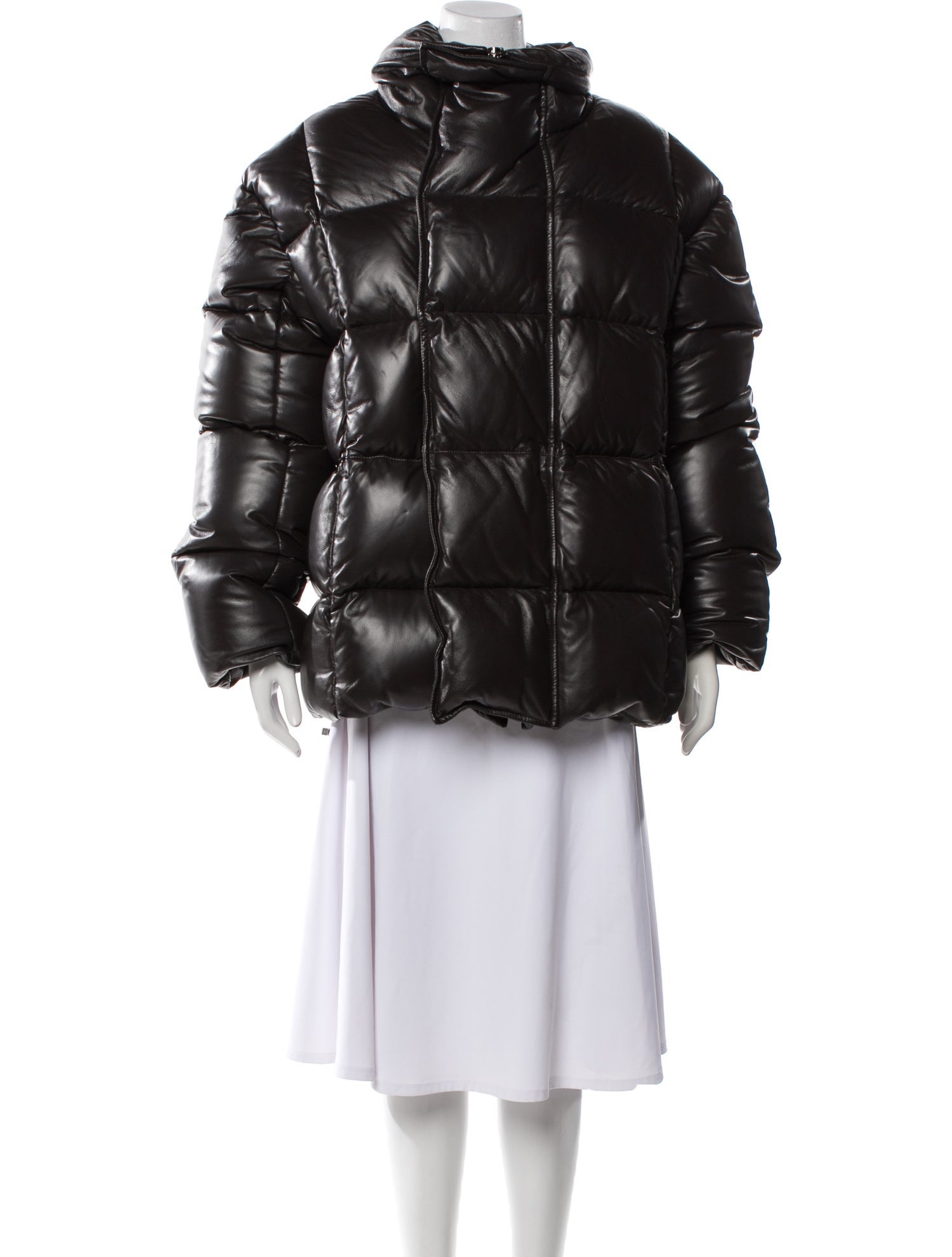 Givenchy Leather Down Coat w/ Tags